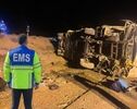 حادثه بامدادی در جاده نیشابور به مشهد؛ ۱۴ مصدوم به بیمارستان منتقل شدند