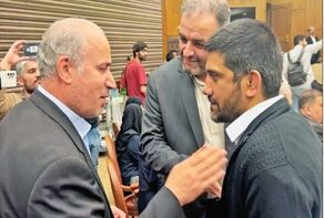 دیدار مهدی تاج و علیرضا دبیر پس از تنش میان فدراسیون‌های فوتبال و کشتی