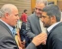 دیدار مهدی تاج و علیرضا دبیر پس از تنش میان فدراسیون‌های فوتبال و کشتی