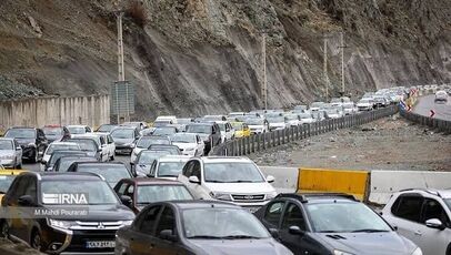 ترافیک سنگین در جاده‌های شمالی؛ چالوس از ساعت ۱۸ یک‌طرفه می‌شود