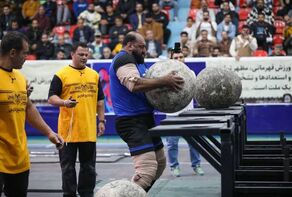حادثه برای قوی ترین مرد ایران در مسابقه مردان آهنین 