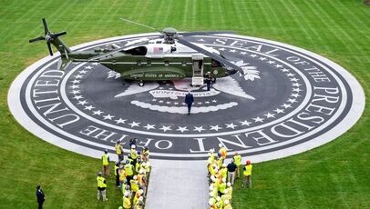 پرواز متفاوت ترامپ از کاخ سفید؛ راز پد گرانیتی چند میلیون دلاری فاش شد